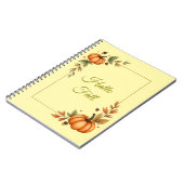 Hello Fall Watercolor Cosy Notizblock (Linke Seite)