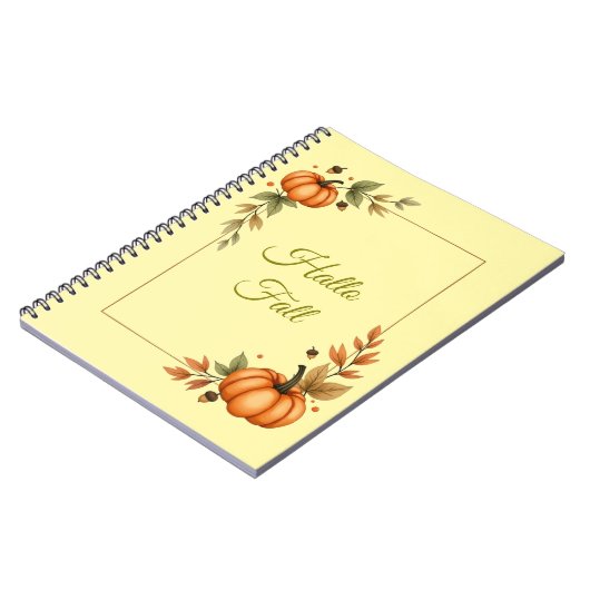 Hello Fall Watercolor Cosy Notizblock (Linke Seite)