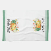 Hello Fall Watercolor Pumpkins Erntedank Geschirrtuch (Horizontal)