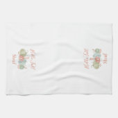 Hello Fall Watercolor Pumpkins Herbst Geschirrtuch (Horizontal)