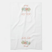Hello Fall Watercolor Pumpkins Herbst Geschirrtuch (Vertikal)