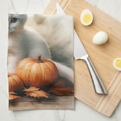 Hello Fall White Kitten Küchentücher (Viertel Falte)