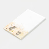 Hello Fall Woodland Mouse Post-it Klebezettel (angewinkelt)