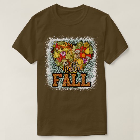 Hello Fall Yall Pumpkin Herbst Herbst Erntedank T-Shirt (Design vorne)