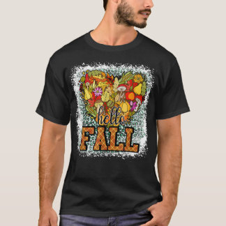 Hello Fall Y'all Pumpkin Herbst Herbst Erntedank T-Shirt