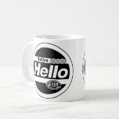 Hello Fella Kundgebung Lights Kaffeetasse (Vorderseite Links)