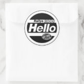 Hello Fella Kundgebung Lights Runder Aufkleber (Tasche)