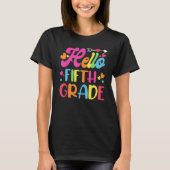Hello Fifth 5th Grade Cute Back to School 5th Grad T-Shirt (Vorderseite)