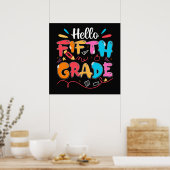 Hello Fifth Grade Doodle Poster (Küche)