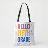 Hello Fifth Grade Tasche (Vorderseite)