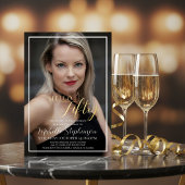 Hello Fifty 50th Birthday Party Custom Photo Folieneinladung