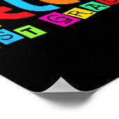 Hello First 1st Grade Back To School For Student B Poster (Ecke)