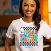 Hello First Grade Anpassbares Tshirt