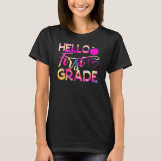 Hello First Grade Back To School 1st Grade T-Shirt