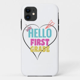 Hello First Grade | Schönes Design für die 1. Klas Case-Mate iPhone Hülle