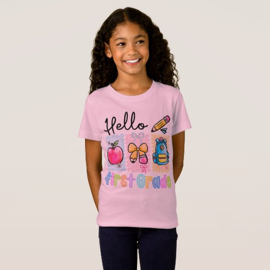 Hello First Grade T - Shirt (Vorne ganz)