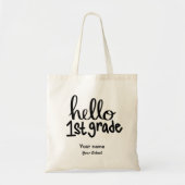 Hello First Grade Tote Bag Tragetasche (Vorne)