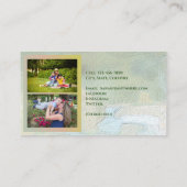 Hello First Spring Blumen PCM1-Aufruf Visitenkarte (Rückseite)