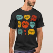 Hello Foreign Languages T Shirt Premium (Vorderseite)