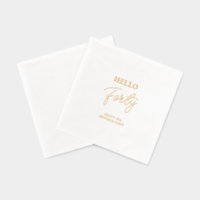 Hello Forty | Modernes 40. Geburtstags-Party