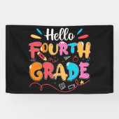Hello Fourth Grade Banner (Horizontal)
