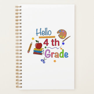 Hello Fourth Grade - Niedlich zurück zur Schulgest Planer