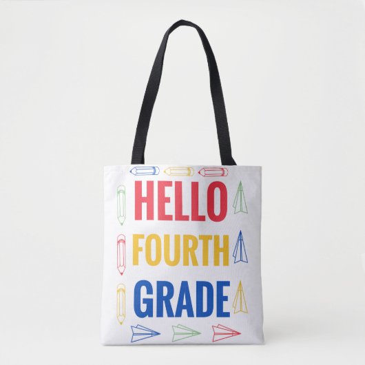 Hello Fourth Grade Tasche (Vorderseite)