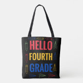 Hello Fourth Grade Tasche (Rückseite)