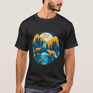 Hello Fox Nature Forest Forest Wild Trees Woods An T-Shirt