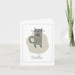Hello Freundship Note Card Karte