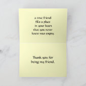 Hello Friend 1 Grußkarte Dankeskarte (Innenseite)