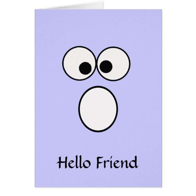 Hello Friend 3 Grußkarte (Vorne)
