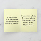 Hello Friend 4 Grußkarte Dankeskarte (Innenseite)