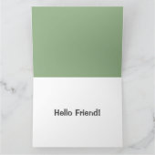 Hello Friend Anytime Card Karte (Innenseite)
