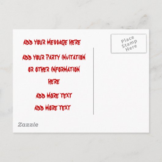 Hello Friend Custom Halloween Einladungen (Rückseite)