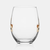 Hello Friend Funny Eichirrel Weinglas Ohne Stiel (Rechts)