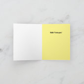 Hello Friend Funny Squirrel Custom Text Karte (Innenseite)