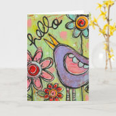 Hello Friend Karte (Gelbe Blume)