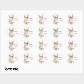 Hello Friend Long Haired Chihuahua Sticker (Blatt)