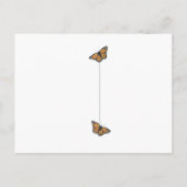Hello Friend Monarch Butterfly Blank Postkarte (Rückseite)