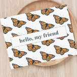 Hello Friend Monarch Butterfly Blank Postkarte<br><div class="desc">Dieser Monarchen-Schmetterling gemusterte Postkarte bietet eine charmante Touch zu Ihrer Korrespondenz. Mit Raum, um eine kurze Botschaft wie "Hallo, mein Freund" zu personalisieren, wird es ein angenehmer Weg, um herauszugreifen. Die Vorderseite ist mit einer auffälligen Reihe von Monarchen-Schmetterlingen versehen, die Ihrer Kommunikation eine fröhliche Atmosphäre verleihen. Unterdessen bietet die leere...</div>