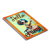 Hello Friend Sugar Skull Notizblock (Rechte Seite)