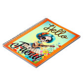 Hello Friend Sugar Skull Notizblock (Linke Seite)