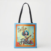 Hello Friend Sugar Skull Tasche (Vorderseite)