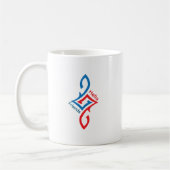 Hello Friends Simple Happy Greeting Design Kaffeetasse (Links)