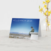 Hello From Afar Friendship Karte (Gelbe Blume)