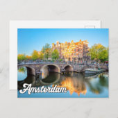 Hello From Beautiful Amsterdam, Niederlande Postkarte (Vorne/Hinten)