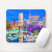 Hello From Beautiful Indianapolis, Indiana, USA Mousepad (Mit Mouse)