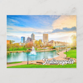 Hello From Beautiful Indianapolis, Indiana, USA Postkarte