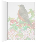 Hello from Connecticut American Robin State Bird (Innen (Rechts))